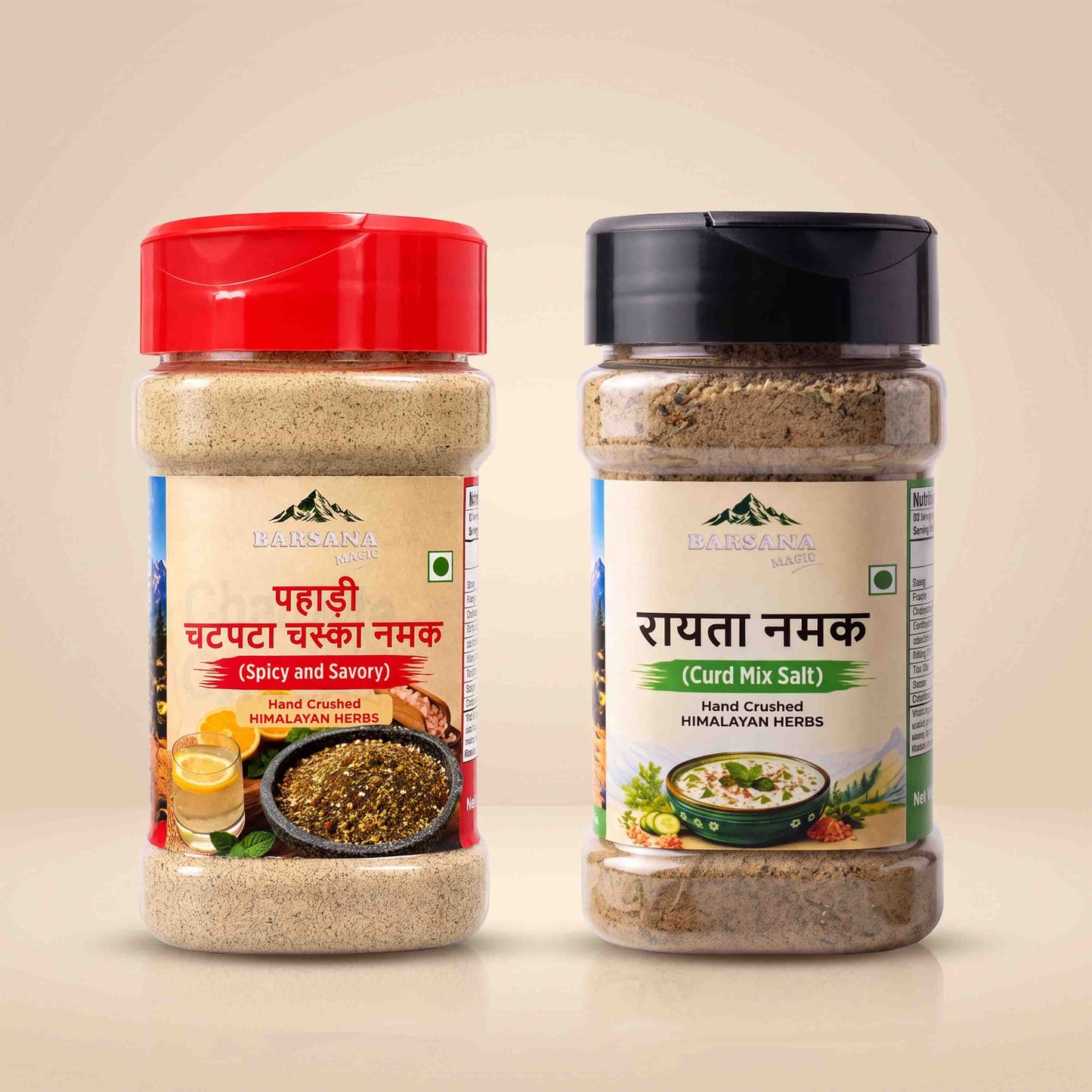 Pahadi Chatpata Chaska + Raita Namak Combo | Pack of 2