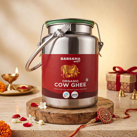 Organic Cow Ghee Dolchi 2.5L | Family Saver Pack
