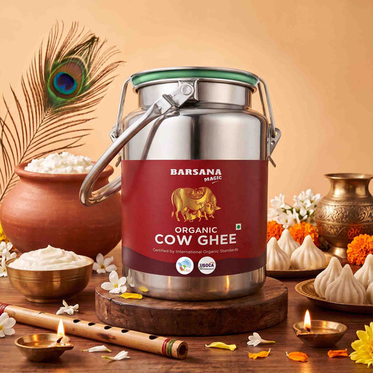 Organic Cow Ghee Dolchi 2.5L | Family Saver Pack