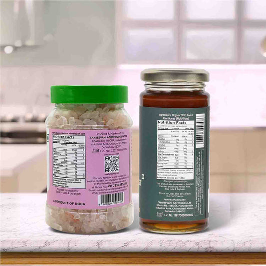 Barsana Magic and Two jars with labels on a kitchen counter