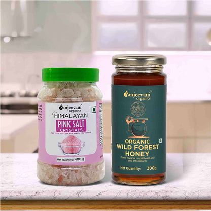 Barsana Magic and Two jars of Sanjeevani Organics products on a kitchen counter.