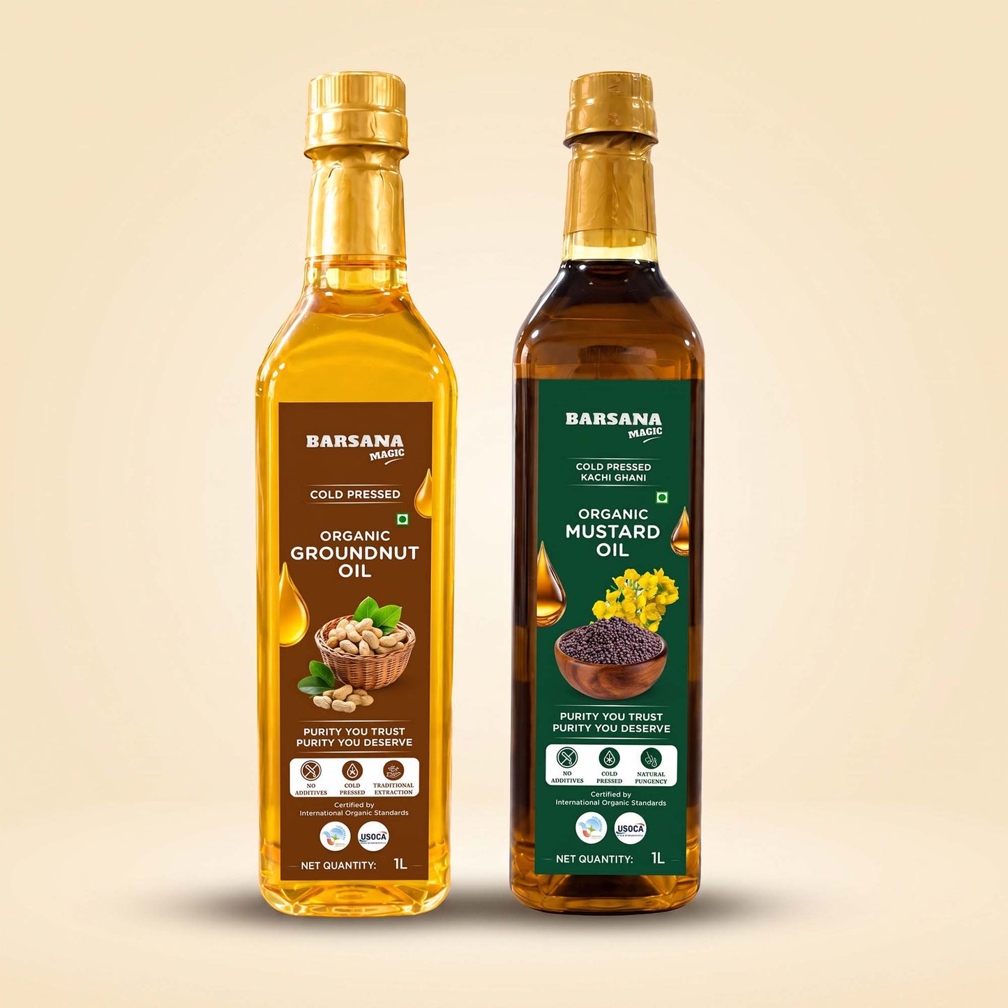 Organic – Mustard & Groundnut Combo Oil
