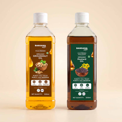 Organic – Groundnut & Mustard  Combo  Oil