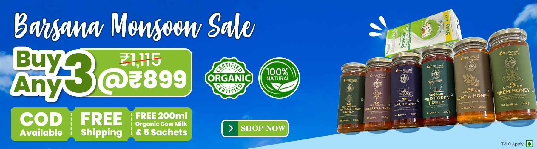 Barsana Magic Monsoon Sale Buy any 3, 899