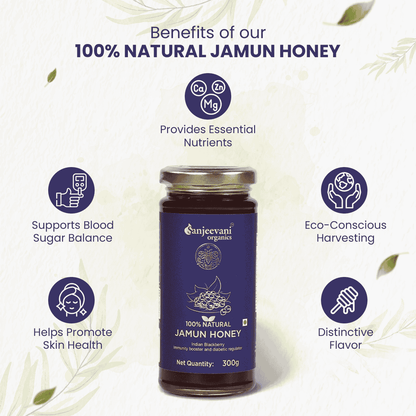 Organic A2 Badri Cow Ghee and 100% Natural Jamun Honey (Pack of 2)