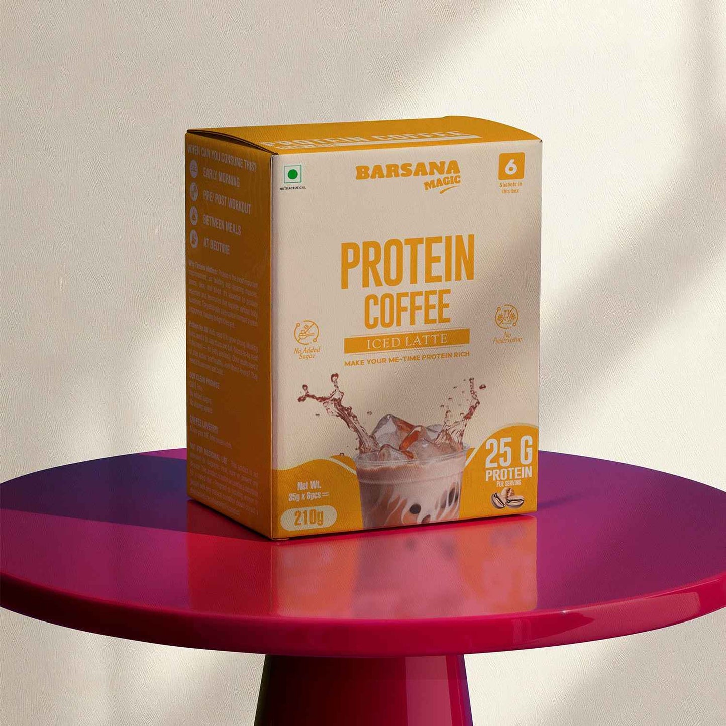 Barsana Magic and iced latte protein coffee