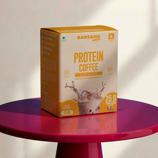 Barsana Magic and iced latte protein coffee
