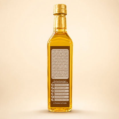 Cold Pressed Organic Groundnut Oil 1L