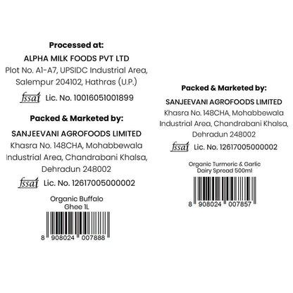 Barsana Magic and Back label of a product with branding and contact information on a white background