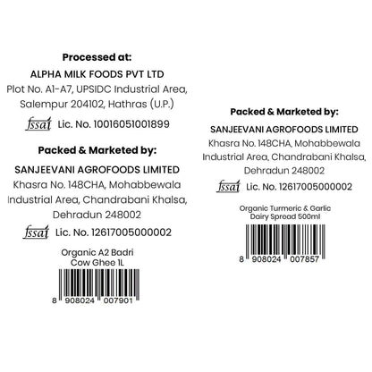 Barsana Magic and Product label with branding and contact information on a white background