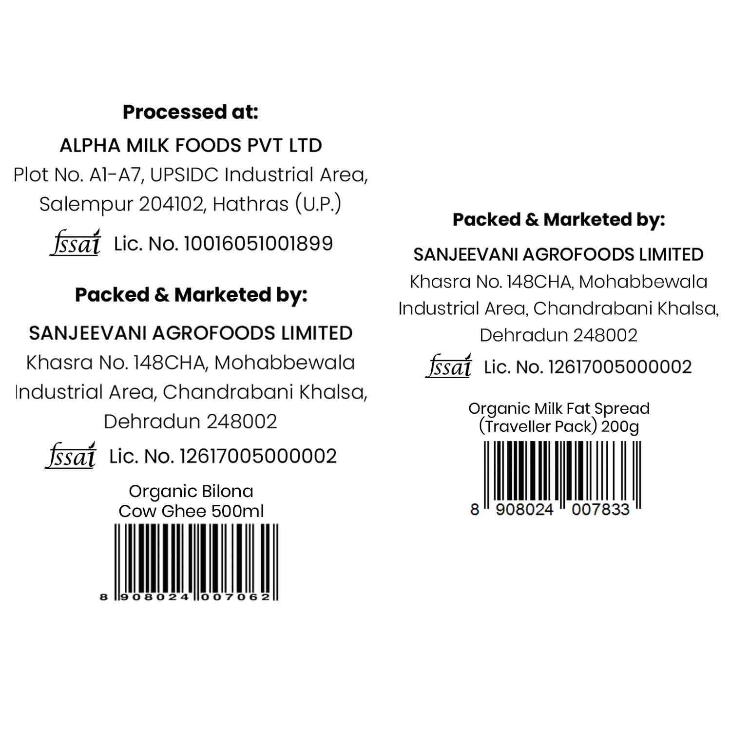 Barsana Magic and Back of a product packaging with branding and contact information on a white background