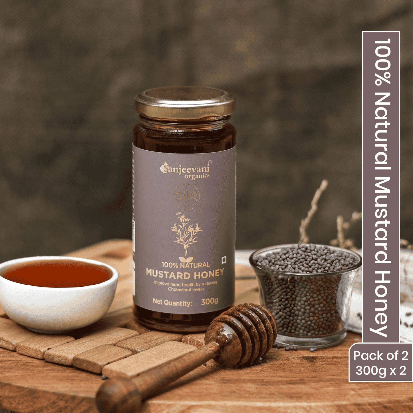 100% Natural Mustard Honey 300G