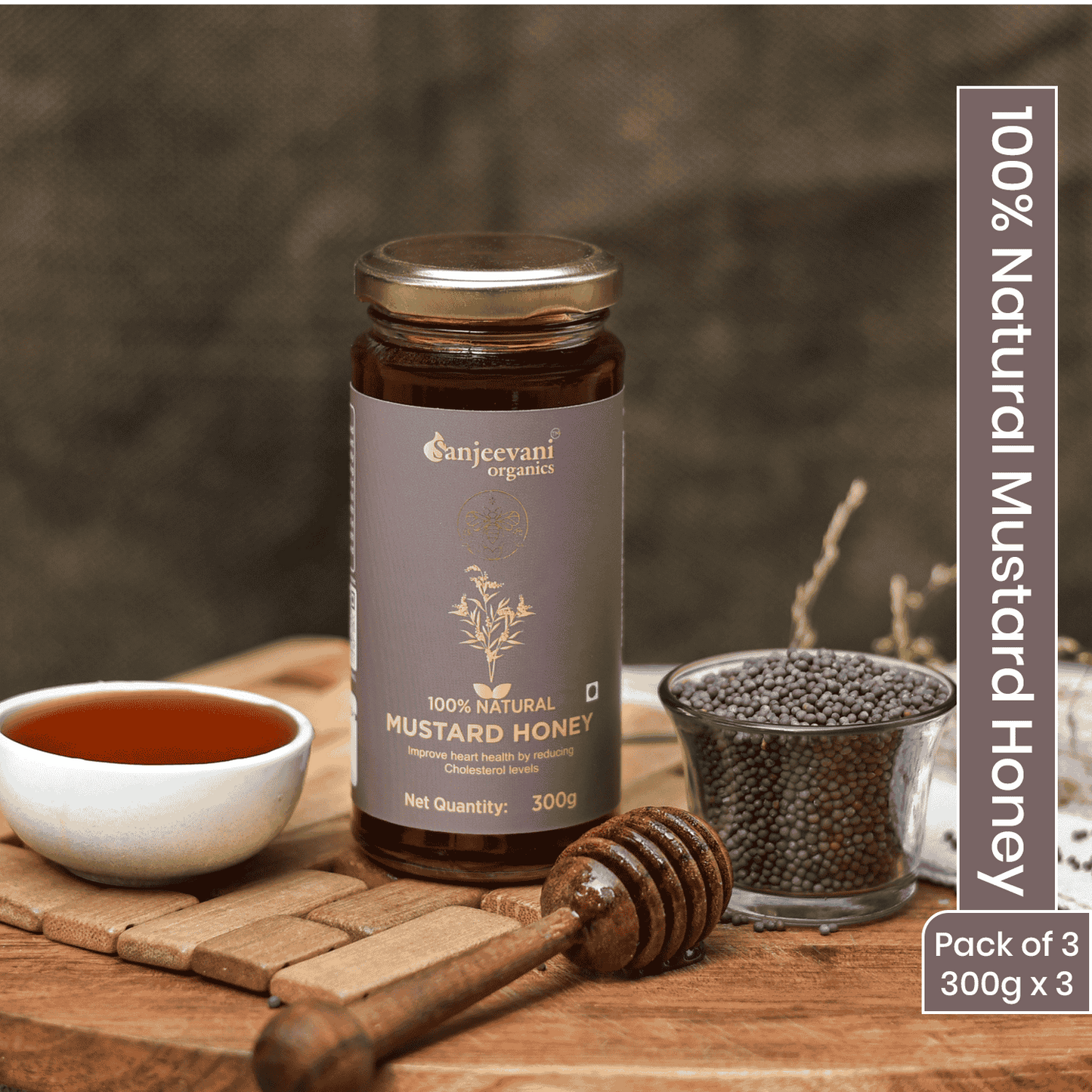 100% Natural Mustard Honey 300G
