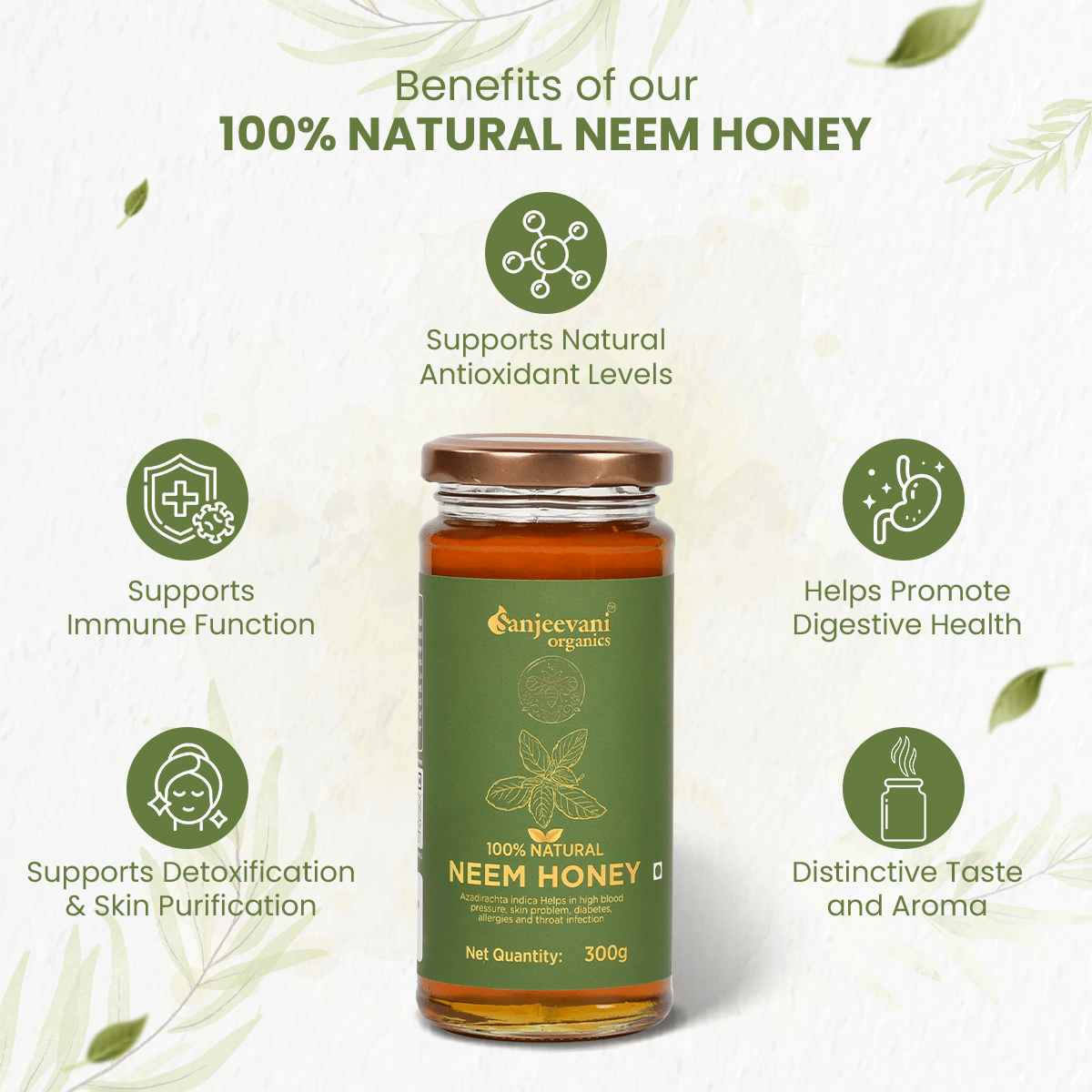 100% Natural Neem Honey 300G