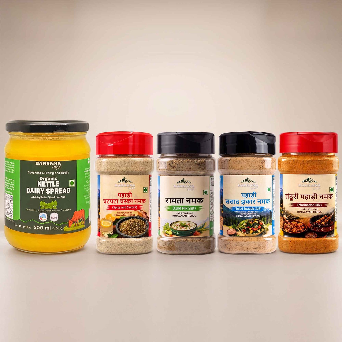 Organic Nettle Dairy Spread 500ml + Himalayan Pahadi Namak Combo