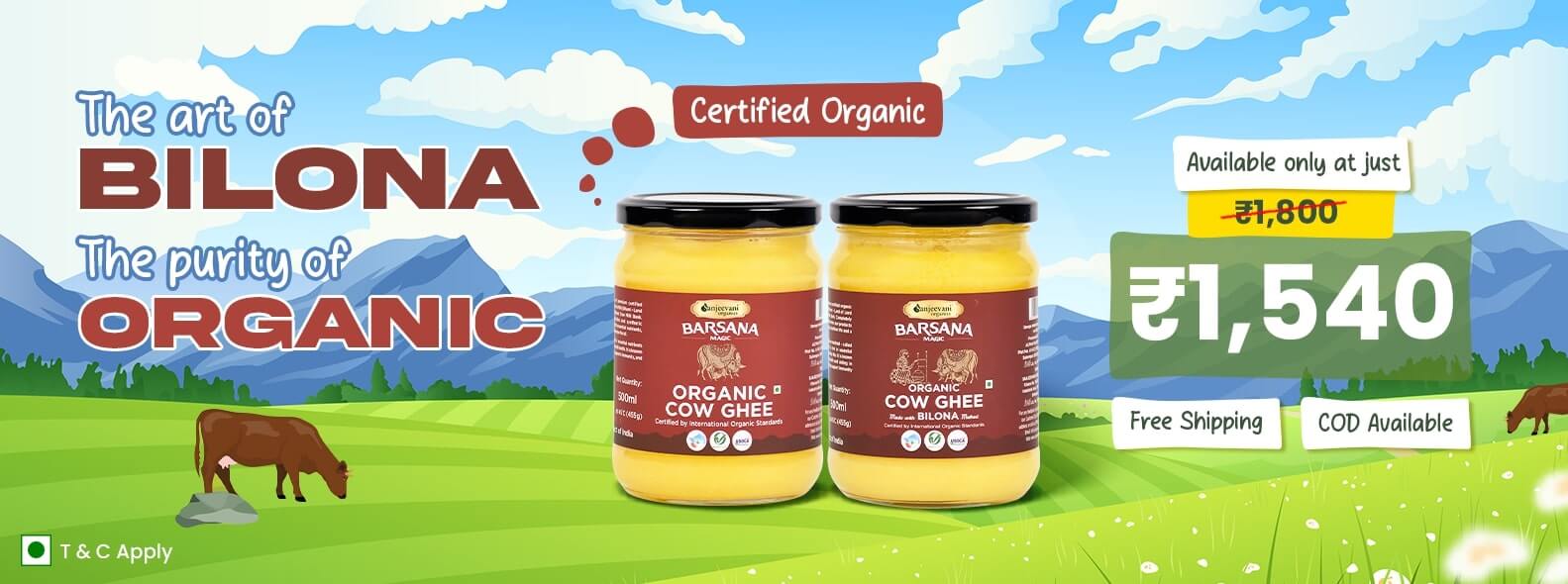 Barsana Magic and Bilona Organic Cow Ghee