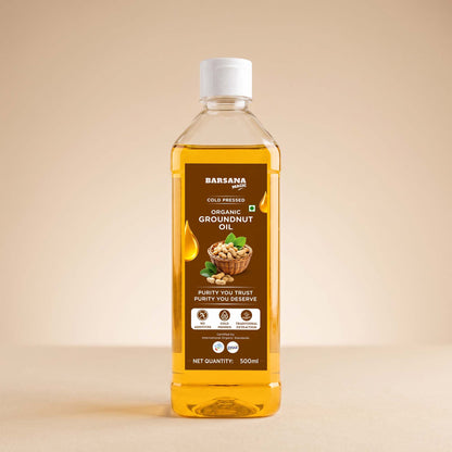 Cold Pressed Organic Groundnut Oil 500ml