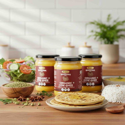 Barsana Magic and organic cow ghee and pack of 3