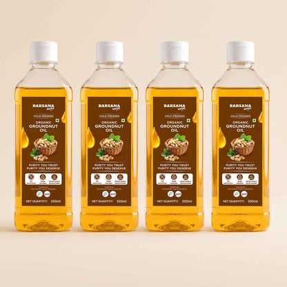 Cold Pressed Organic Groundnut Oil 500ml