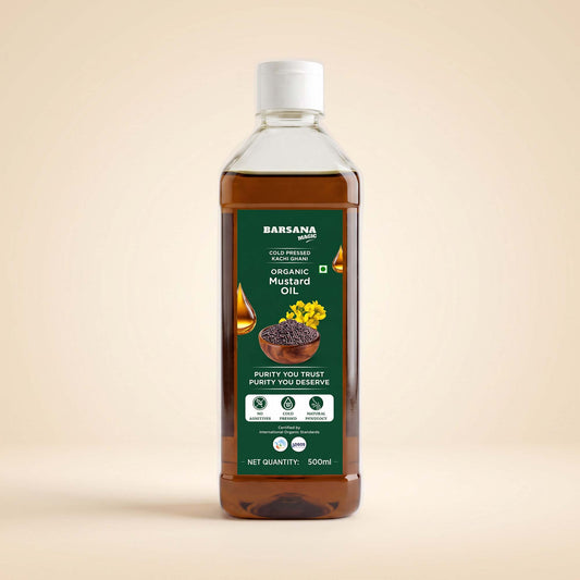 Cold Pressed Kachi Ghani Organic Mustard Oil 500ml