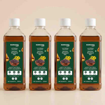 Cold Pressed Kachi Ghani Organic Mustard Oil 500ml