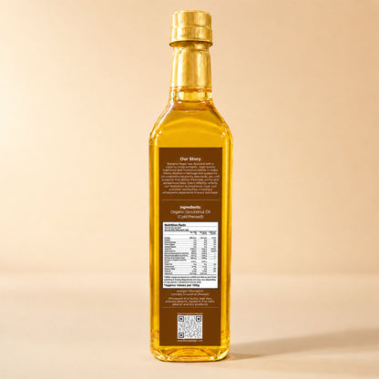 Cold Pressed Organic Groundnut Oil 1L
