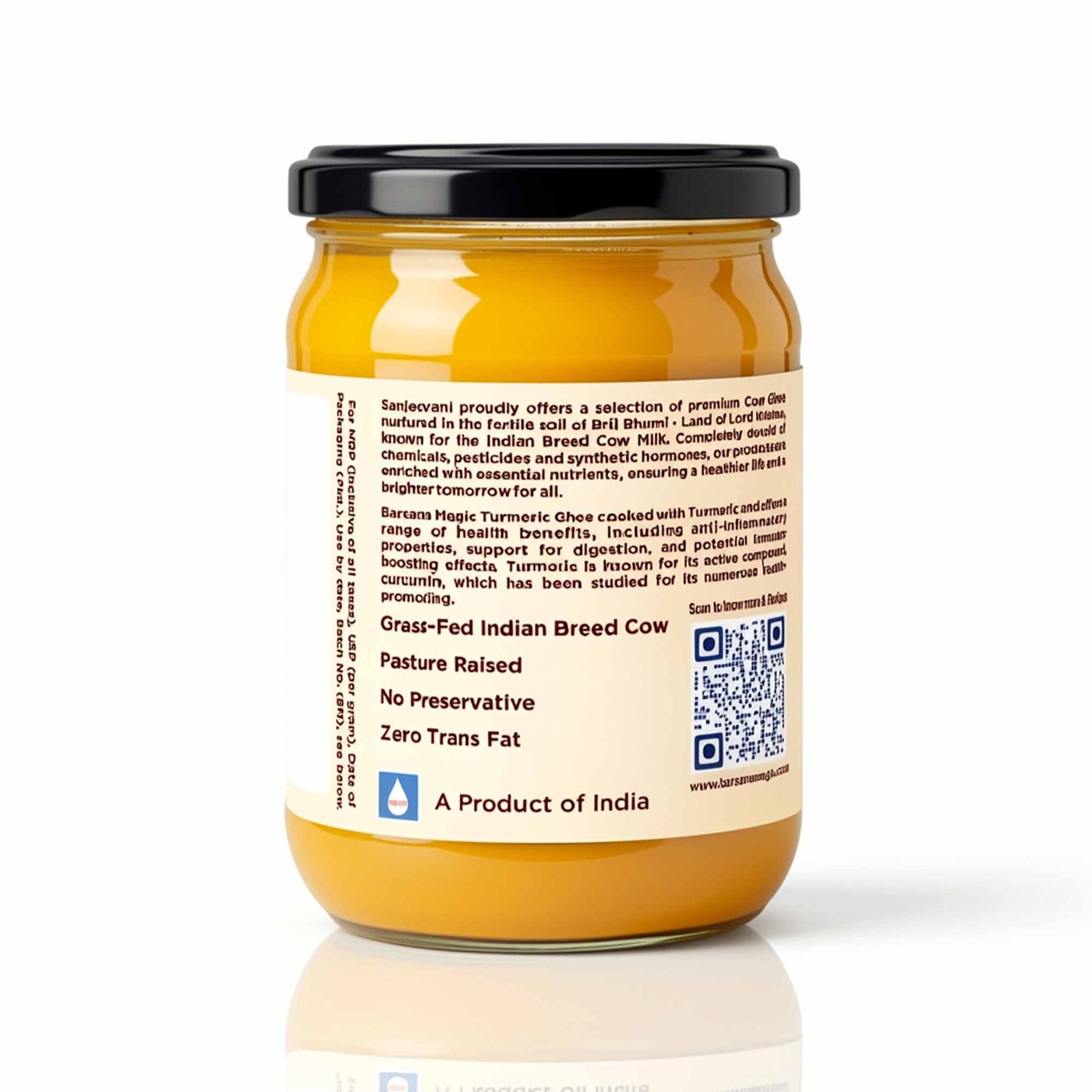 Barsana Magic and Jar of food with a label on a white background