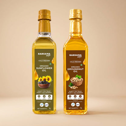 Organic – Sunflower & Groundnut Oil Combo