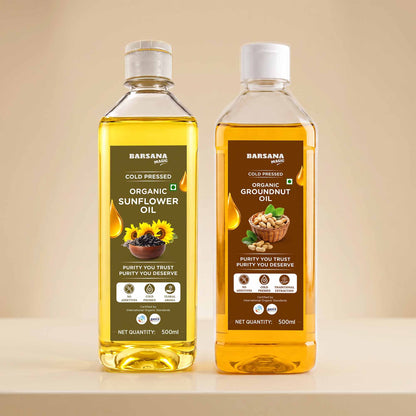 Organic  – Sunflower & Groundnut Oil Combo