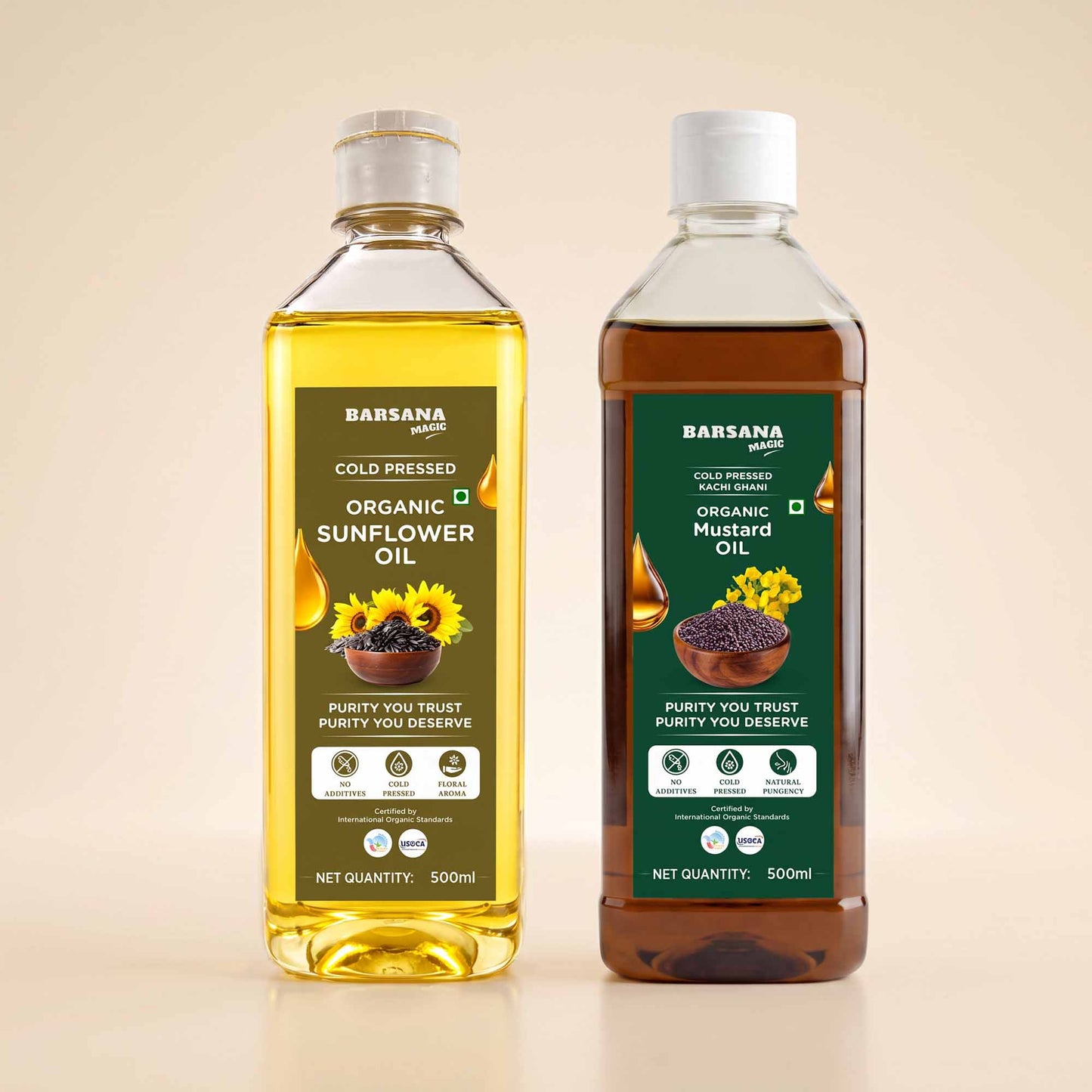 Organic – Mustard & Sunflower Oil Combo