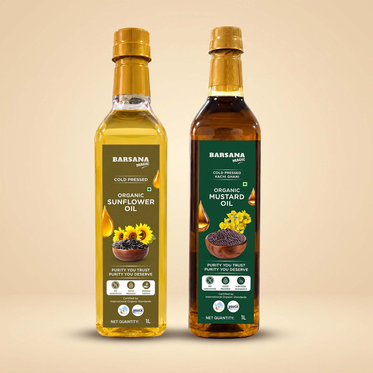 Organic – Sunflower & Mustard Combo Oil
